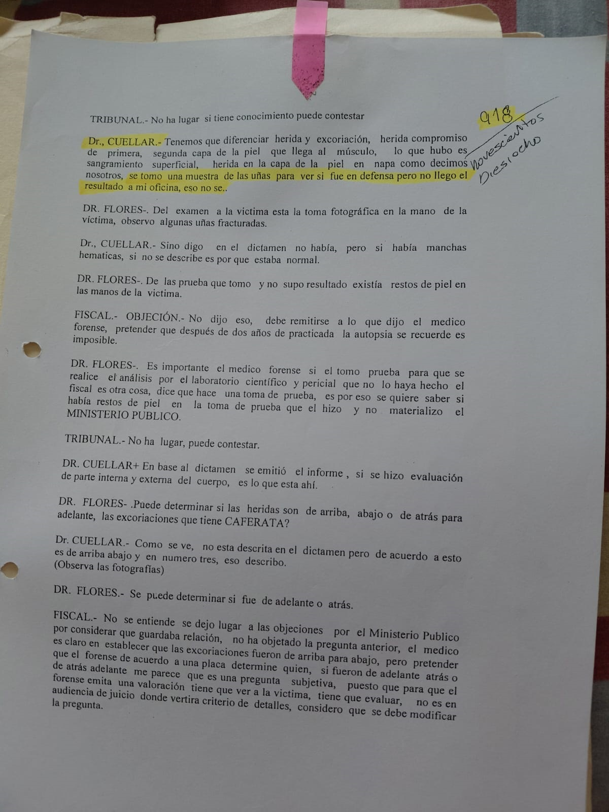 Testimonio